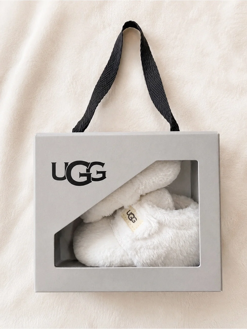 UGG Baby Bixbee Booties White 6–12 Months with Original Box